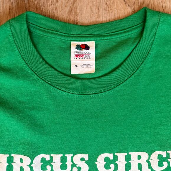 Fruit Of The Loom Circus Circus Las Vegas Graphic T-Shirt Green XL Nevada - Picture 3 of 5